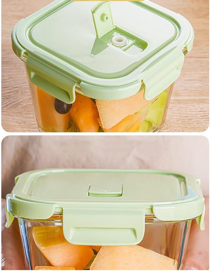 28oz glass soup containers with lids, Square Glass Meal Prep Storage Containers, Glass Soup Containers, Kitchen Meal Prep Bowls with Airtight Lids, Freezer, Microwave, Dishwasher Safe (4)