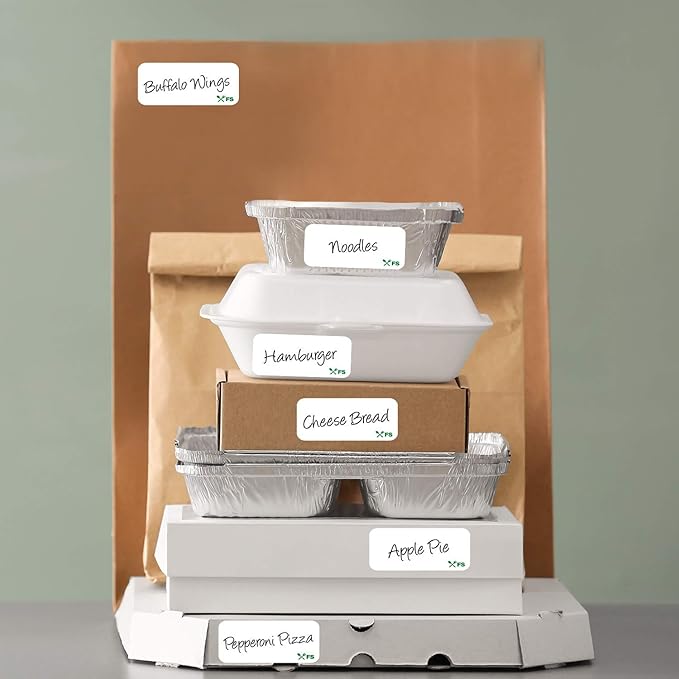 Dissolvable by Food Safe - Leaves No Adhesive Residue Dissolves in Water in 30 Seconds Perfect for Reusable Containers - 500 Labels Per Roll