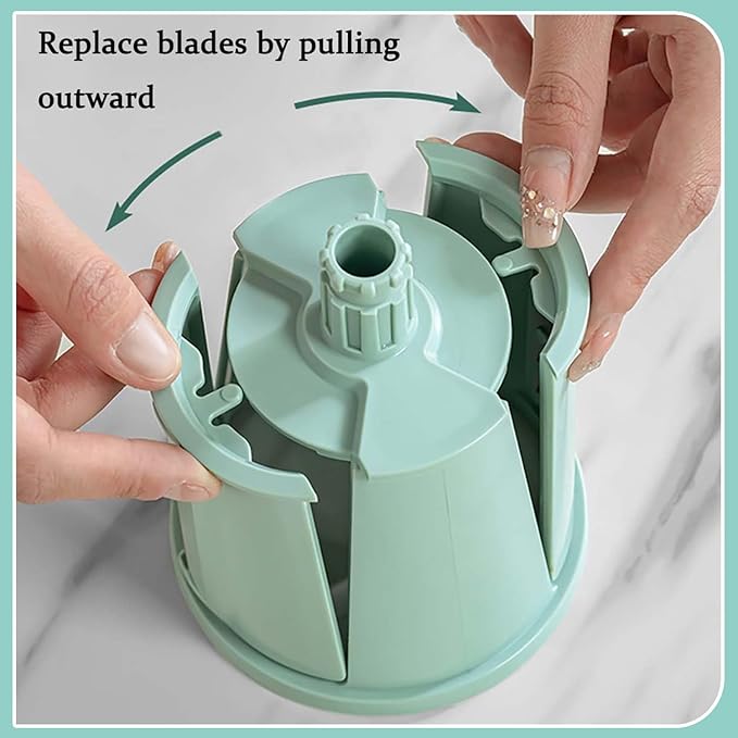 Preservea 5 In 1 Rotary Grater,2025 New Preservia 5 In 1 Rotary Cheese Grater Vegetable Slicer,Preservea 5 in 1 Hand Crank Food Chopper,Easy To Clean Kitchen Gadgets(white)
