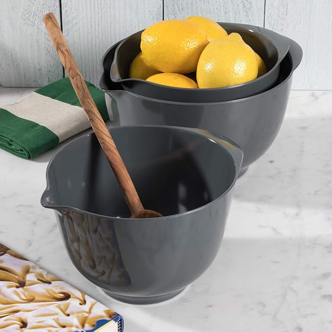 Hutzler Melamine Mixing Bowl, 2-Liter, Gray