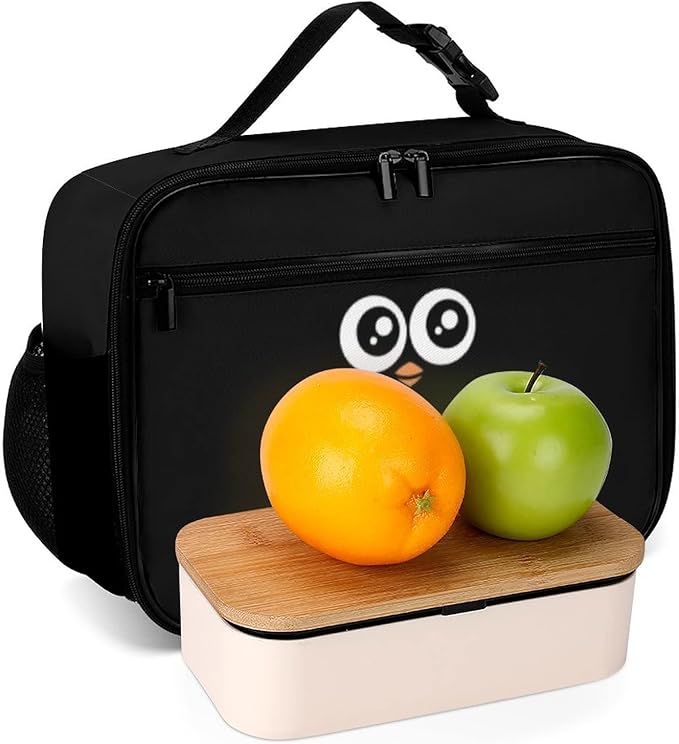Penguin Reusable Lunch Box Insulated Lunch Bag Cooler Bag Lunchbox Meal Food Container Tote Bag for Women Kids Girls Boy School Camping Hiking Picnic Beach Travel