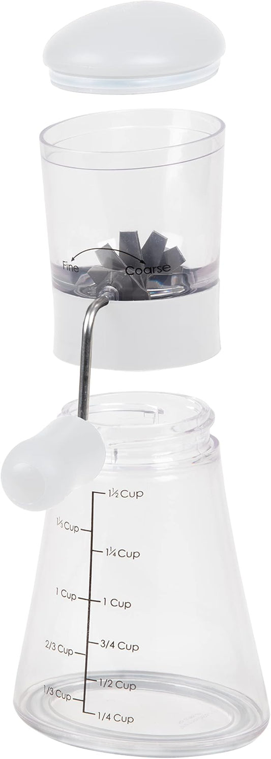 Prepworks by Progressive Nut Chopper with Non-Skid Base, White