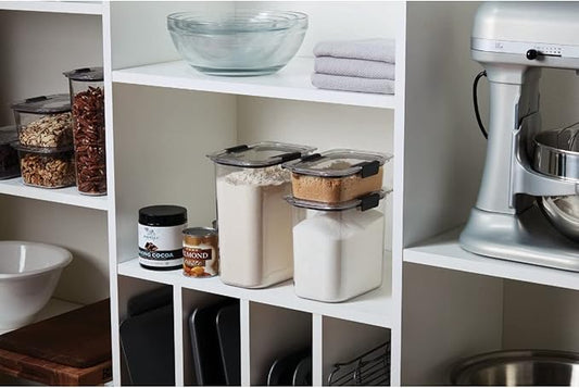 Rubbermaid Brilliance Pantry Airtight Food Storage Container, BPA-Free 7.8 Cup, Ideal for Brown Sugar - Efficient, Leak-Proof and Dishwasher-safe