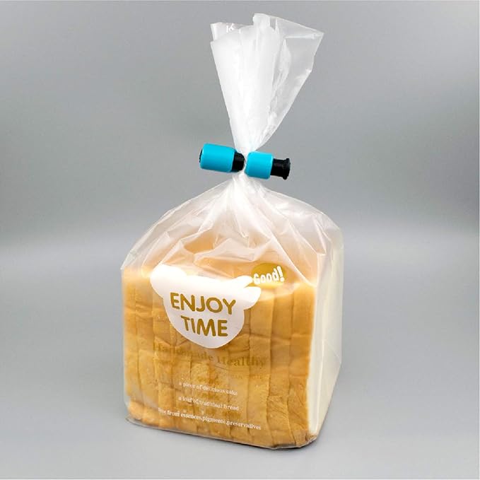 6 Pcs Premium Grade Food Bag Squeeze Clips Bread Clips Rubber Lid Non-slip Sealer Bag Cinches Easy Use Lock