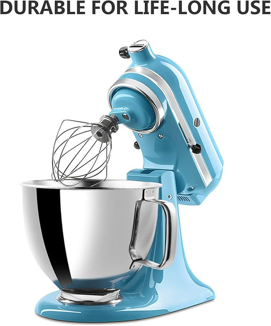 5QT Heavy Duty Stainless Steel Mixer Bowl for KitchenAid Artisian&Classic Mixers, Compatible With 4.5-5 Quart KitchenAid Tilt-Head Stand Mixers