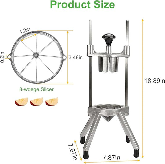 Commercial Easy Wedger 8 Wedger Fruit Lime Slicer Cutter Stainless Steel Blade Commercial Vegetable Chopper Dicer Lemon Cutter for Home Bar Restaurant Lemons Limes Tomatoe Potatoe