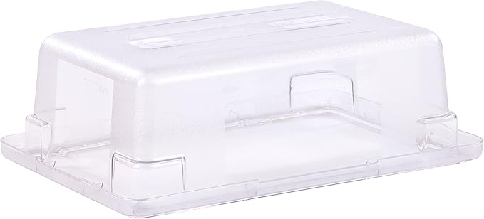 Carlisle FoodService Products Storplus Food Storage Container with Stackable Design for Catering, Buffets, Restaurants, Polycarbonate (Pc), 3.5 Gallons, Clear, (Pack of 6)