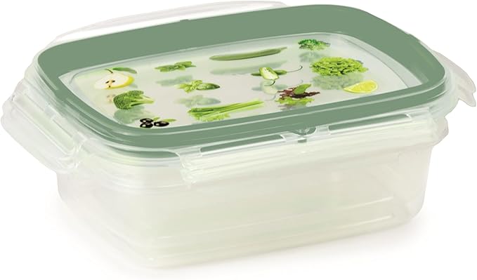 Srl SnipsLock Storage Jar, Green, 0,6 LT Quadrato