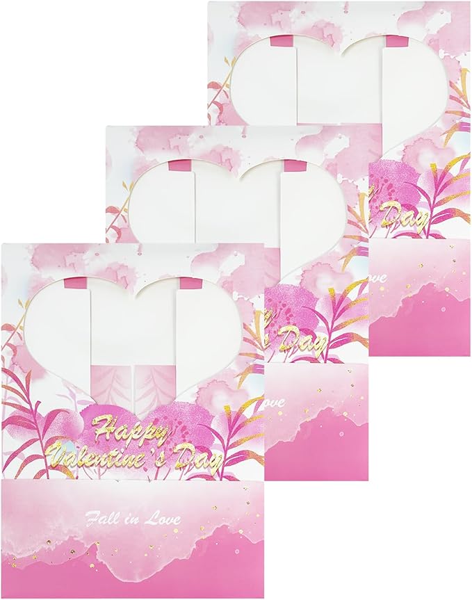 Bakepacker Valentine's Day 36pcs 10x10x5 Inches Pink Cake Boxes with Window 18-Packs, 10 Inch Cake Carrier (18 Cake Boxes +18 Cake Boards Included)