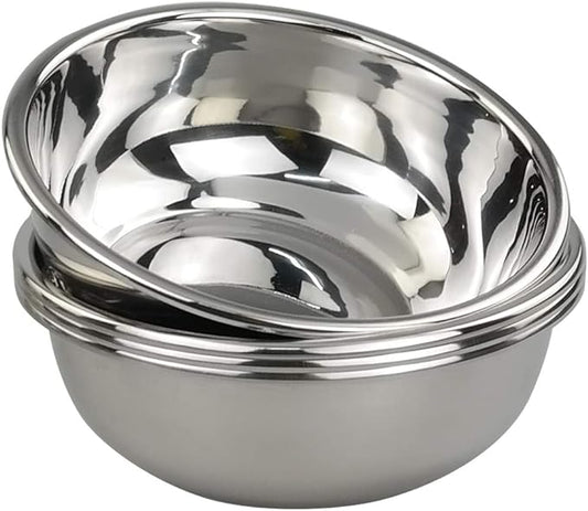 18/10 Stainless Steel Mixing Bowls, Nesting Bowls for Meal Prep, Serving, Baking, Set of 4