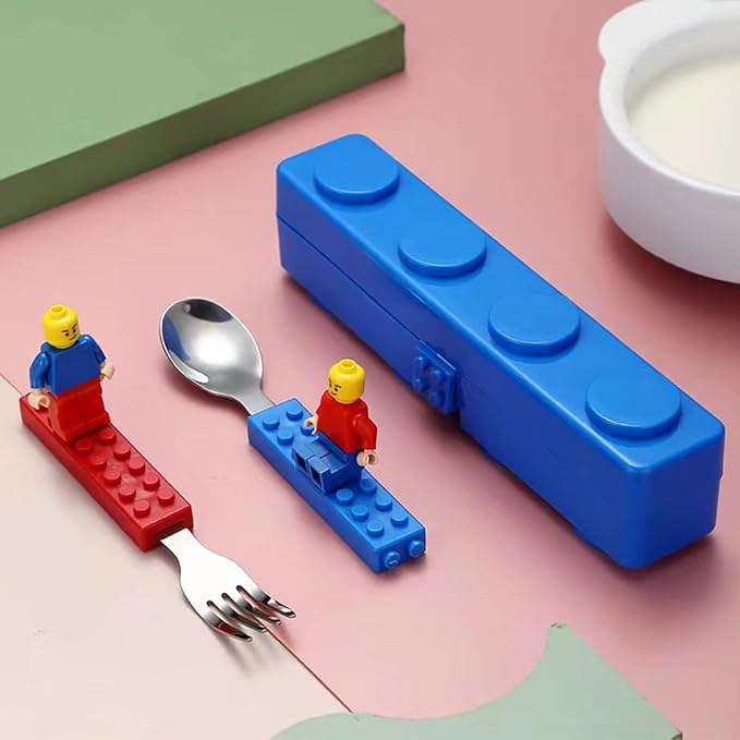 Building Block Cutlery Set Spoon and Fork