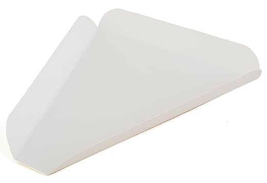 Southern Champion Tray 1480 Paperboard White Pizza Slice Wedge, 8-7/16" Length x 7-3/4" Width (Case of 500)