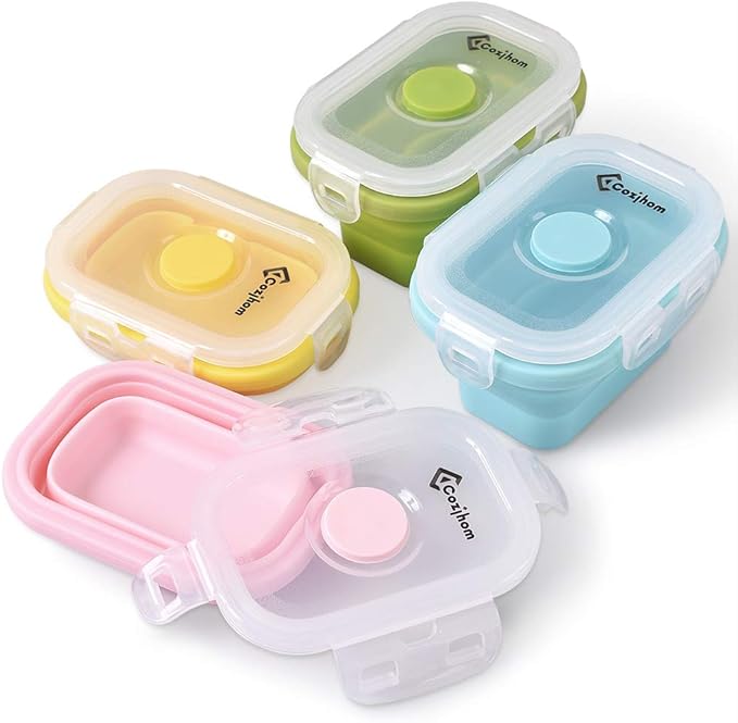 Silicone Food Storage Container and Food Storage Bag Sets