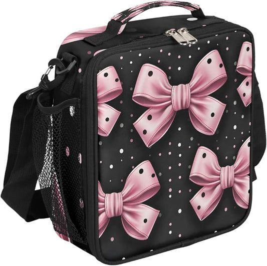 Color Bowl Lunch Box for Kids Boys Girls Kids Lunch Bag Insulated Lunch Bag Tote with Adjustable Shoulder Strap Teens Lunchbox Cooler School Picnic