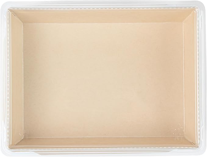 Restaurantware-Sustain 34 Ounce Sturdy Paper Take Out Boxes, 200 Disposable Take Out Food Containers - With PLA lining, Lids Sold Separately, Bamboo Paper Containers, Compostable, Click-Lock Design