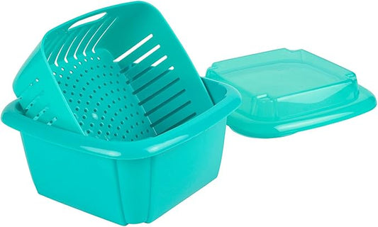 Hutzler 374TU Berry Containers, 2 pint, Turquoise
