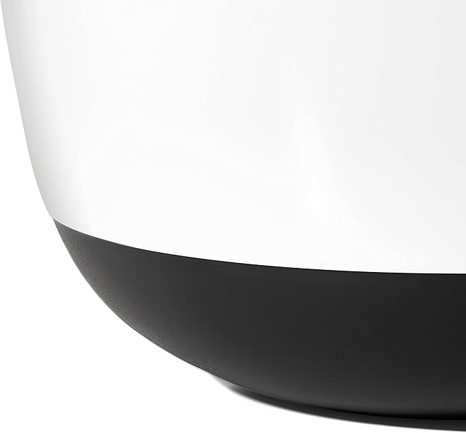 OXO Good Grips 3- Piece Plastic Mixing Bowl Set, 2500 ml,White/Black