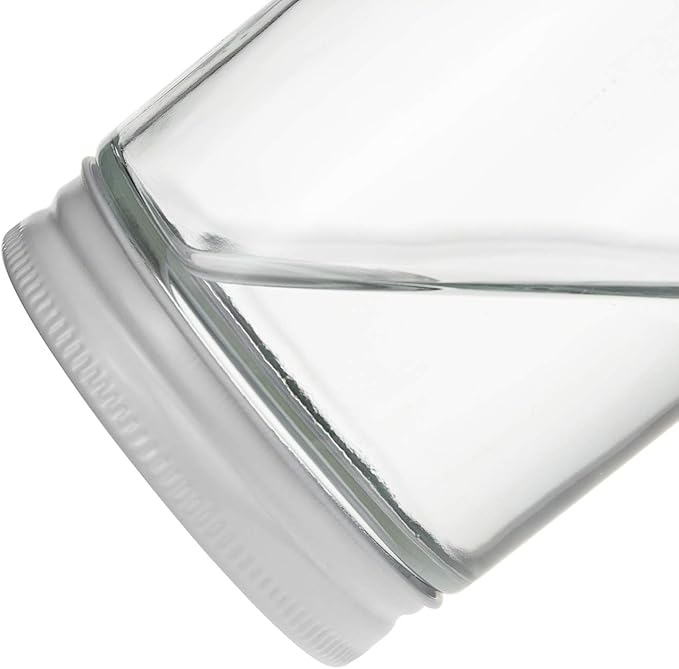 Suwimut 12 Pack Glass Mason Canning Jars, 9 oz Straight Sided Clear Glass Mason Jars, Regular Mouth Glass Jars Storage Containers for Jam, Jelly, Honey, Spice, Wedding Party Favors, Shower Favors
