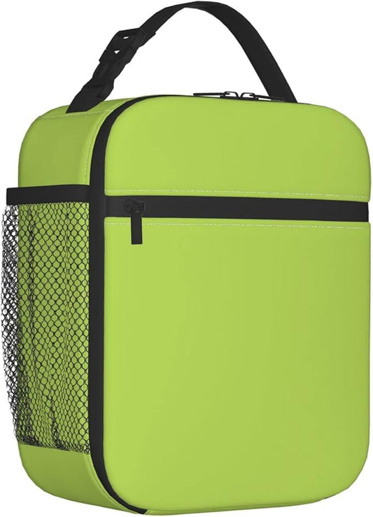 Lime Green Lunch Bag Lunch Box for Kids Girls Boys Women Thremal Picnic Meal Boxes for School Office Insulated Cooler Reusable Portable