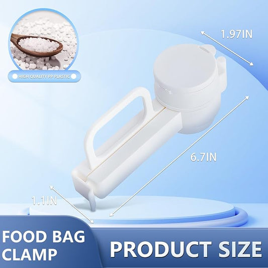 Bag Clips with Pour Spout, Spouts Reusable Plastic Cap Sealer Clips for All Food Storage (4 PCS)