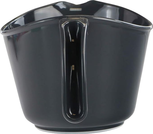 Reston Lloyd, Batter Bowl With Pour Spout, Non-Slip Base, Erogonomic Space Saving Detachable Handle, 2 QT Heavy Duty BPA-Free Microwave & Dishwasher Safe, Charcoal