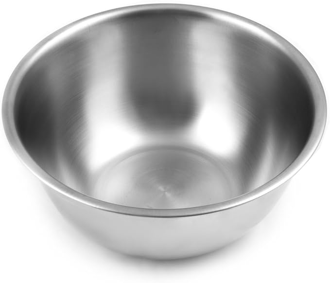 Fox Run Brands 2.75-Quart Stainless Steel Mixing Bowl, 9 x 9 x 4 inches, Metallic (Pack of 4)