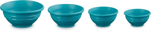 Le Creuset Silicone Prep Bowls, Set of 4, Caribbean