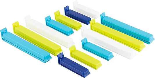 LINDEN SWEDEN Twixit Bag Clips - Keep Food Fresh, Stop Spillage - Keep Food Fresh, Prevent Spillage - Great for Storage and Organization - Microwave, Freezer & Dishwasher-Safe - BPA-Free - Set of 20