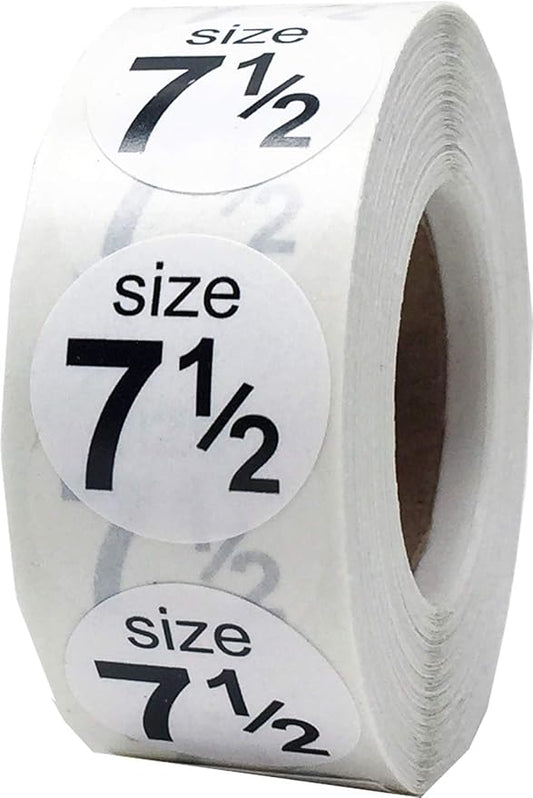 Shoe Size 11 Blue Stickers - 3/4 Inch Round, 500 Semi-Gloss Adhesive Labels Per Roll for Retail, Footwear Inventory, and Organization - Made in The USA