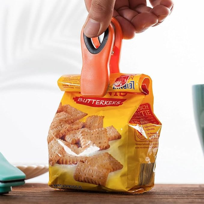 Magnetic All-Purpose Bag Clips - Multicolor Chip Clips for Food and Snacks, Airtight Grip for Bread, Chips, and Snack Bags - Durable, Reusable, Leak-Proof & Essential Kitchen Tools (Pack of 10).