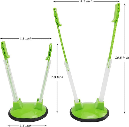 Ruibo Ziplock Bag Holder Stand Adjustable for Plastic Freezer Bags/Hands Free Baggy Rack Gallon Bag Holder Stand,6 Pack/6pcs