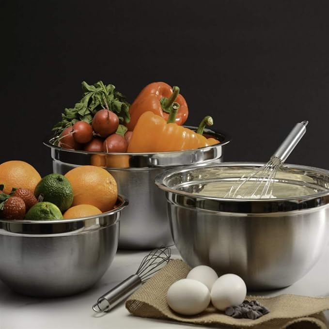 Deep Professional Quality Stainless Steel Mixing Bowl For Serving, Mixing Cooking and or Baking-10 Quart, 1173