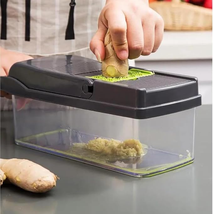 Vegetable Chopper, Vegetable Cutter, Onion Mandolin Slicer,16 in 1 Kitchen Food Slicer, Dicer Cutter, Vegetable Slicer, Vegetable cutter, Food chopper with container, Food dicer, Kitchen chopper