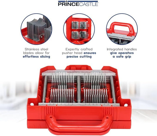 Prince Castle Saber King Tomato Blade & Pusher Set - 3/16" Slices, for 4 Tomatoes - Vegetable Chopper Blade and Kitchen Chopper Replacement Blade for Tomatoes and More