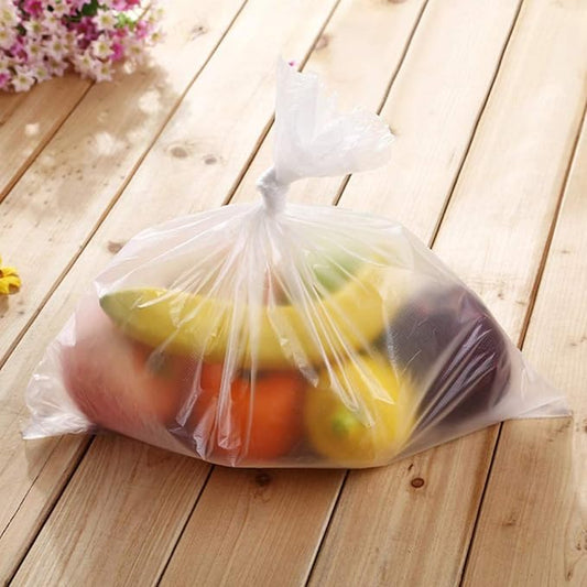 14" X 20" Plastic Produce Bag on a Roll, Clear Food Storage Bags for Bread Fruits Vegetable, 350 Bags/Roll (2 Rolls)
