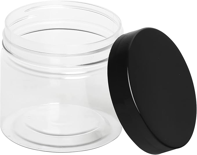 Healthy Packers Plastic Jars With Lids - 4 ounce 36-Pack Small Plastic Containers With Lids, Labels and Marker. Great for Slime, Lotions, Crafts, Travel & General Storage