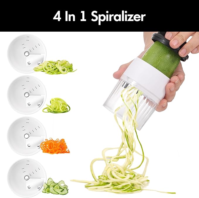 Cambom Vegetable Chopper With Container, Multifunctional Food Chopper Onion & Vegetable Cutter Dicer With 8 Blades, Carrot & Veggie Slicer 12 Blades