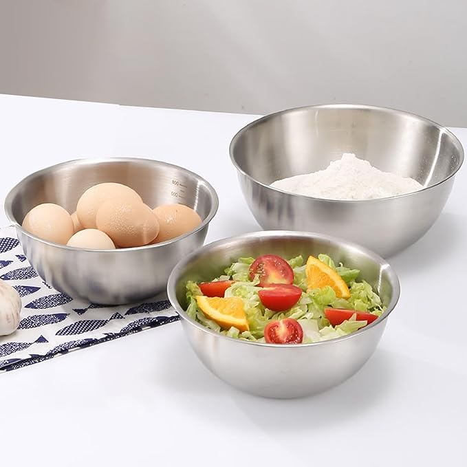 WANBY Stainless Steel Bowls 8 Pcs Metal Lightweight Unbreakable 28Oz Dinner Bowls Set Non-Toxin Dishwasher Safe BPA Free and Healthy