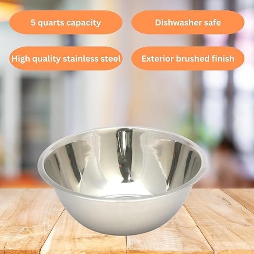 Wedding Registry Must Haves, Kitchen Essentials for First Apartment - Kitchen Scales Digital Weight Grams and Ounces, Teaspoon & Tablespoon Measuring Spoons Bundle with 5qt Stainless Steel Mixing Bowl