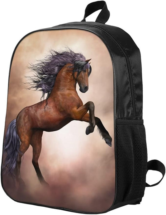 Horse Backpack, Horse Backpacks For Girls Bundle 3 Pieces for Teens, Boys and Girls Horse Includes Bookbags, Insulated Lunch Bag and Pencil Case Perfect for School and Everyday Use.