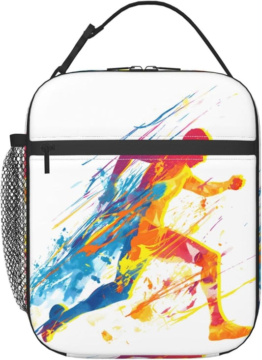 Insulated Lunch Box for Kids Boys Girls, Reusable Lunch Bag for School, Office, Work, Picnic, Travel, Sport Runner Lunch Box
