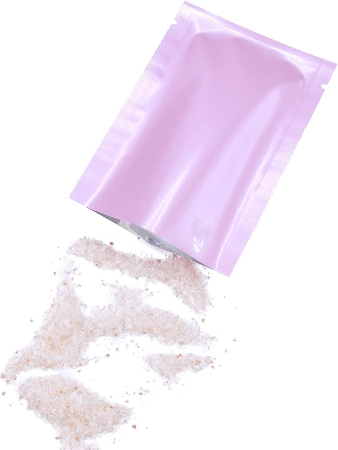 QQ Studio 100 PCS Metallic Mylar Foil Open Top Sealable Bags (9x13cm(3.5x5.1"), 100x Light Pink)