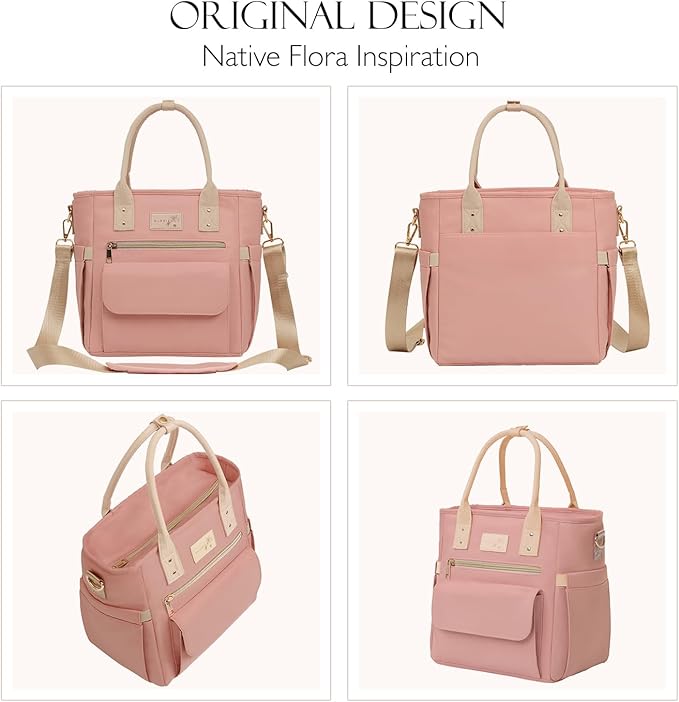Deluxe Large Insulated Lunch Bag Box Women - Leakproof Waterproof Cooler with Multi Pockets Removable Strap for Work Picnic - Teacher Mothers Day Christmas Birthday Gifts