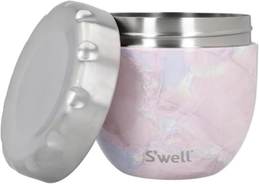 S'well Eats Stainless Steel Food Bowls, 21.5oz, Onyx, Triple-Layered Vacuum-Insulated Containers Keeps Food Cold for 11 Hours and Hot for 7 hours, Condensation Free, BPA Free