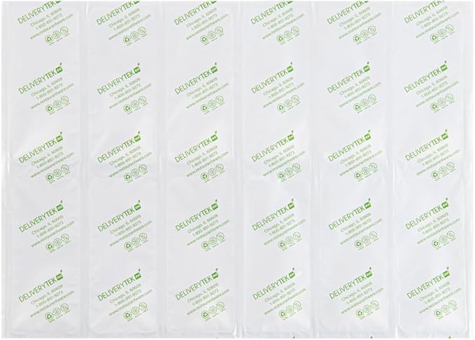 Restaurantware Delivery Tek 15.4 x 11.4 Inch Ice Sheets 10 Durable Cold Packs - Easy-To-Use Design Leakproof Plastic Shipping Ice Packs Reusable For Frozen Meat Vegetables or Beverages