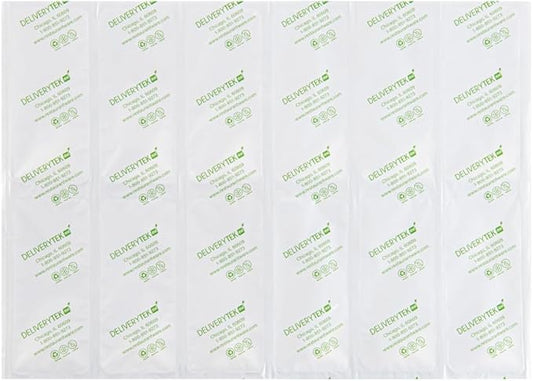 Restaurantware Delivery Tek 15.4 x 11.4 Inch Ice Sheets 10 Durable Cold Packs - Easy-To-Use Design Leakproof Plastic Shipping Ice Packs Reusable For Frozen Meat Vegetables or Beverages