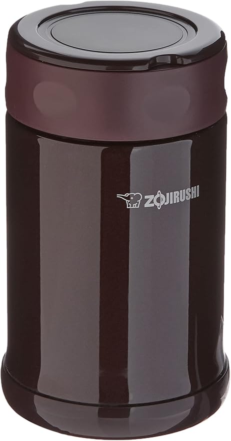 Zojirushi Stainless Steel Food Jar, Medium, Dark Brown