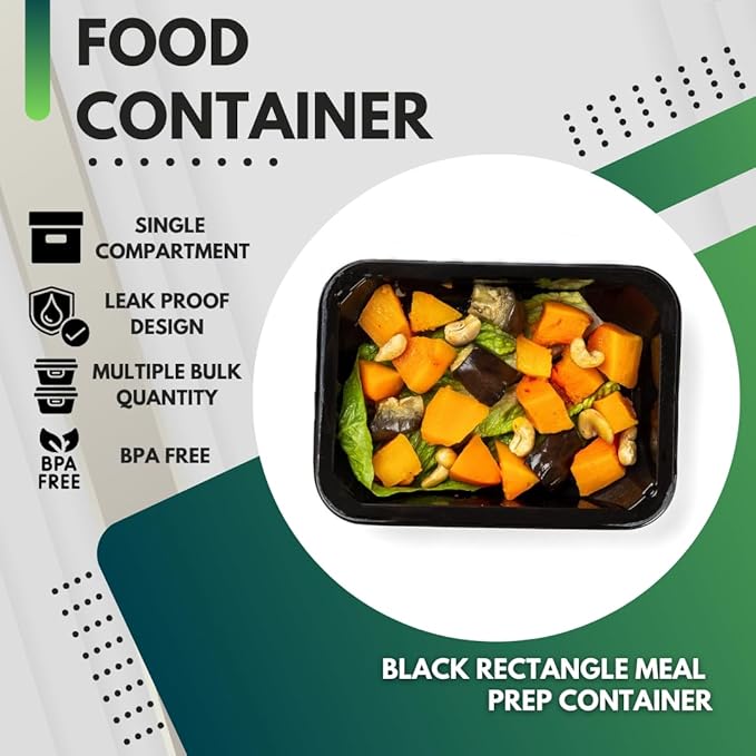 Green Direct 12 oz Food Storage Containers with Lids Microwavable Meal Prep Containers/Portion Control Food Containers Pack of 10