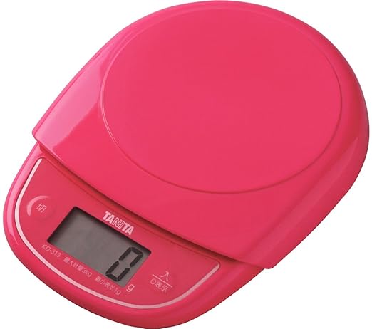Tanita KD-313 PK Cooking Scale, Kitchen Scale, Cooking, Made in Japan, Digital, 6.6 lbs (3 kg), 0.4 oz (1 g) Unit, Pink