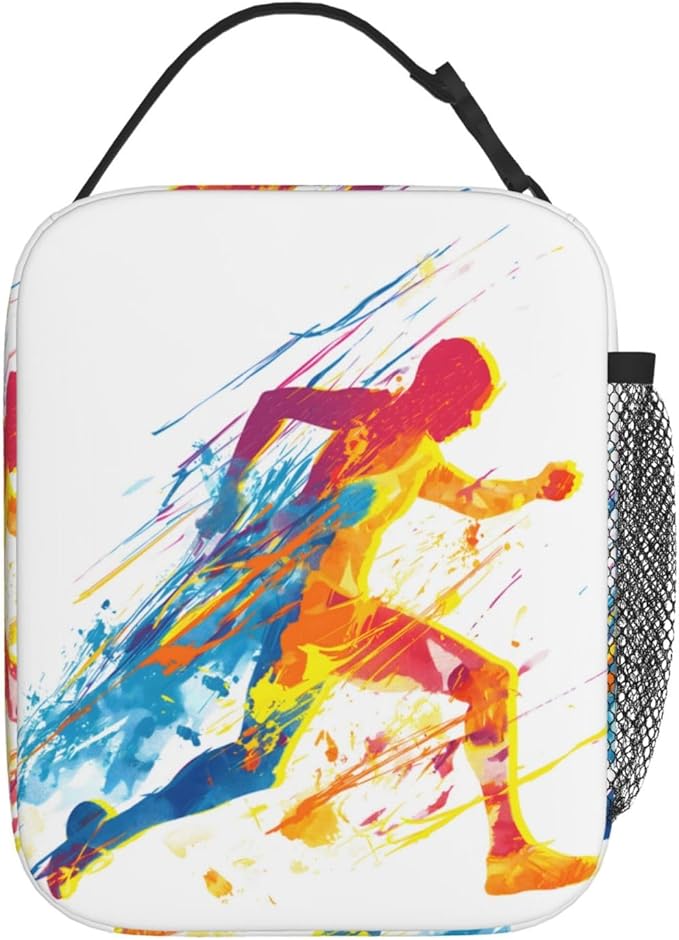 Insulated Lunch Box for Kids Boys Girls, Reusable Lunch Bag for School, Office, Work, Picnic, Travel, Sport Runner Lunch Box